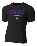 BLACK SHORT SLEEVE COMPRESSION T-SHIRT