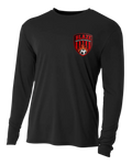 BLAZE A-4 LONG SLEEVE DRI FIT POLY T-SHIRT BLACK