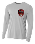 BLAZE A-4 LONG SLEEVE DRI FIT SILVER