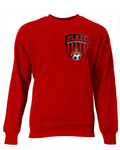 BLAZE RED CREW SWEATSHIRT