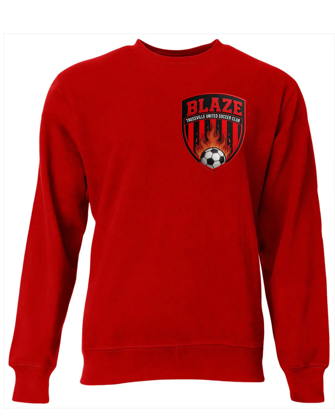 BLAZE RED CREW SWEATSHIRT