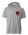 BLAZE DRI FIT HOODIE T-SHIRT SILVER