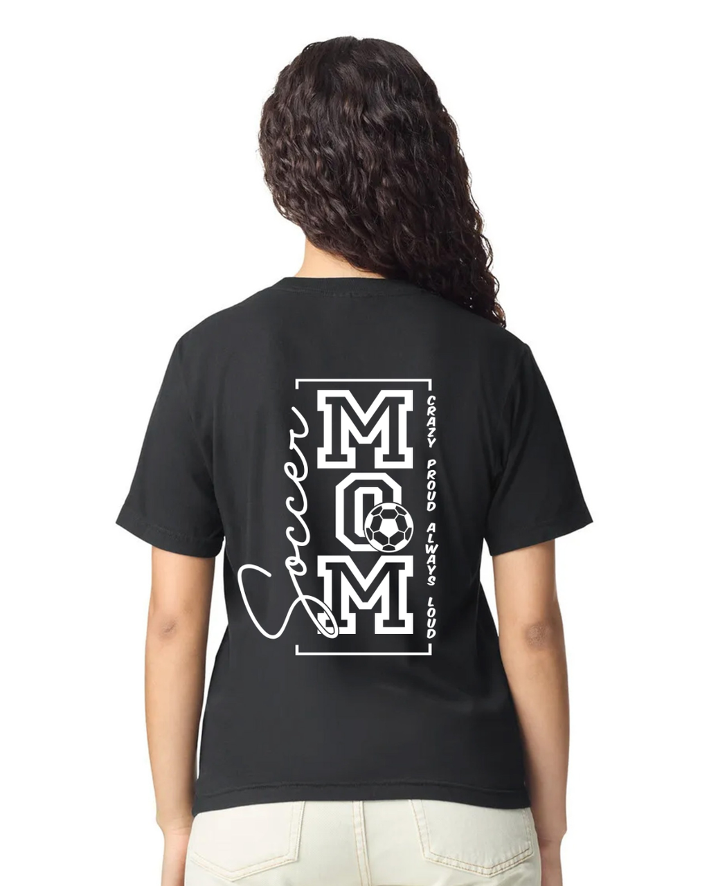 BLAZE SOCCER MOM COMFORT COLOR T-SHIRT BLACK