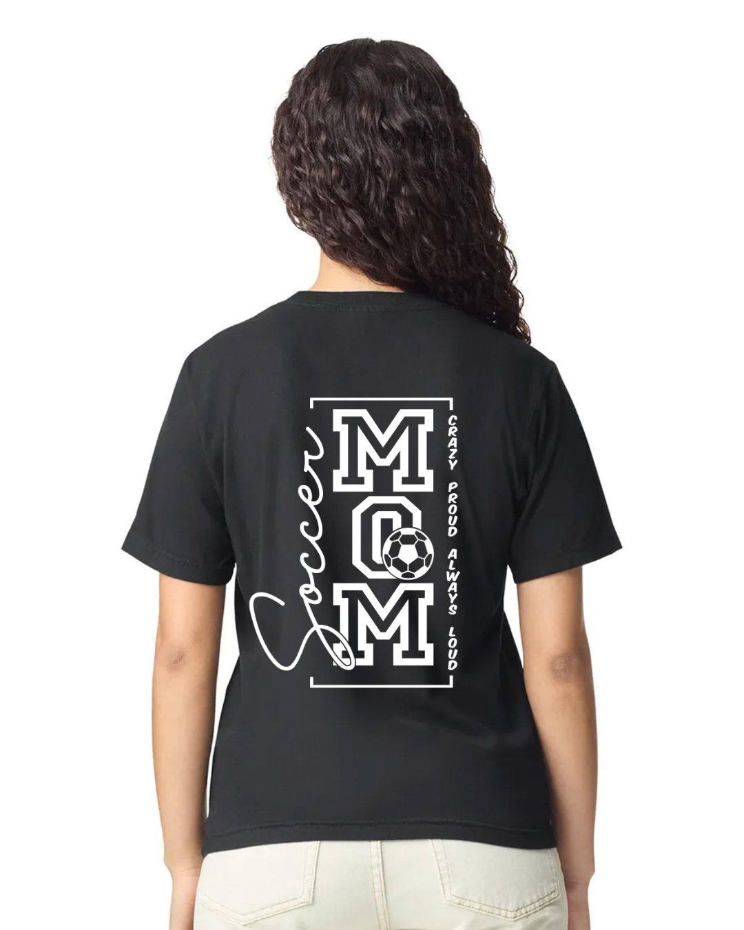 BLAZE SOCCER MOM COMFORT COLOR T-SHIRT BLACK