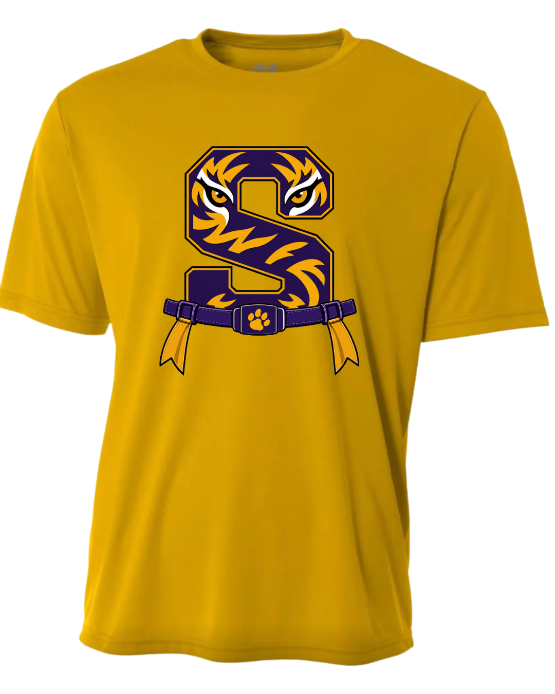 FLAG FOOTBALL GOLD SHORT SLEEVE DRI FIT T-SHIRT