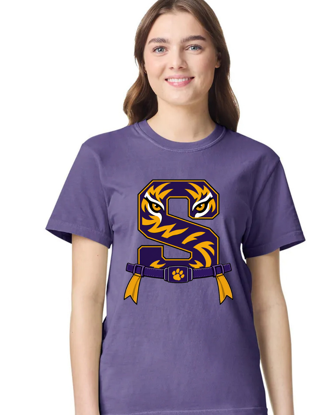 FLAG FOOTBALL GRAPE COMFORT COLOR SHORT SLEEVE T-SHIRT