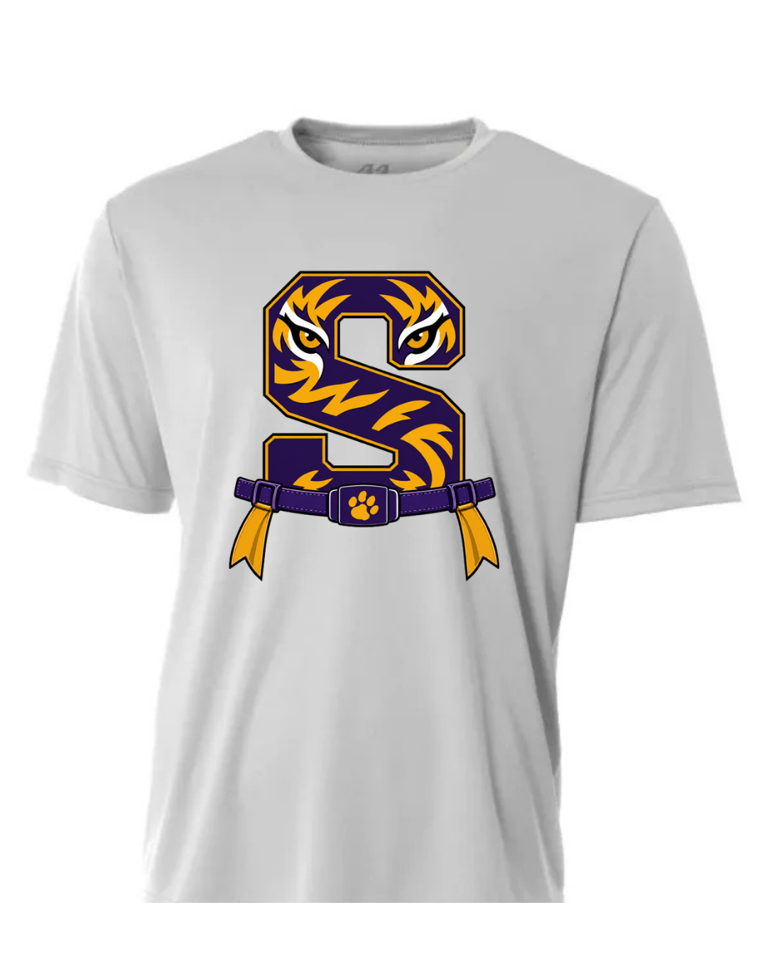 FLAG FOOTBALL SILVER DRI FIT SHORT SLEEVE T-SHIRT
