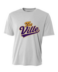 FLAG FOOTBALL SHORT SLEEVE DRI FIT T-SHIRT SILVER