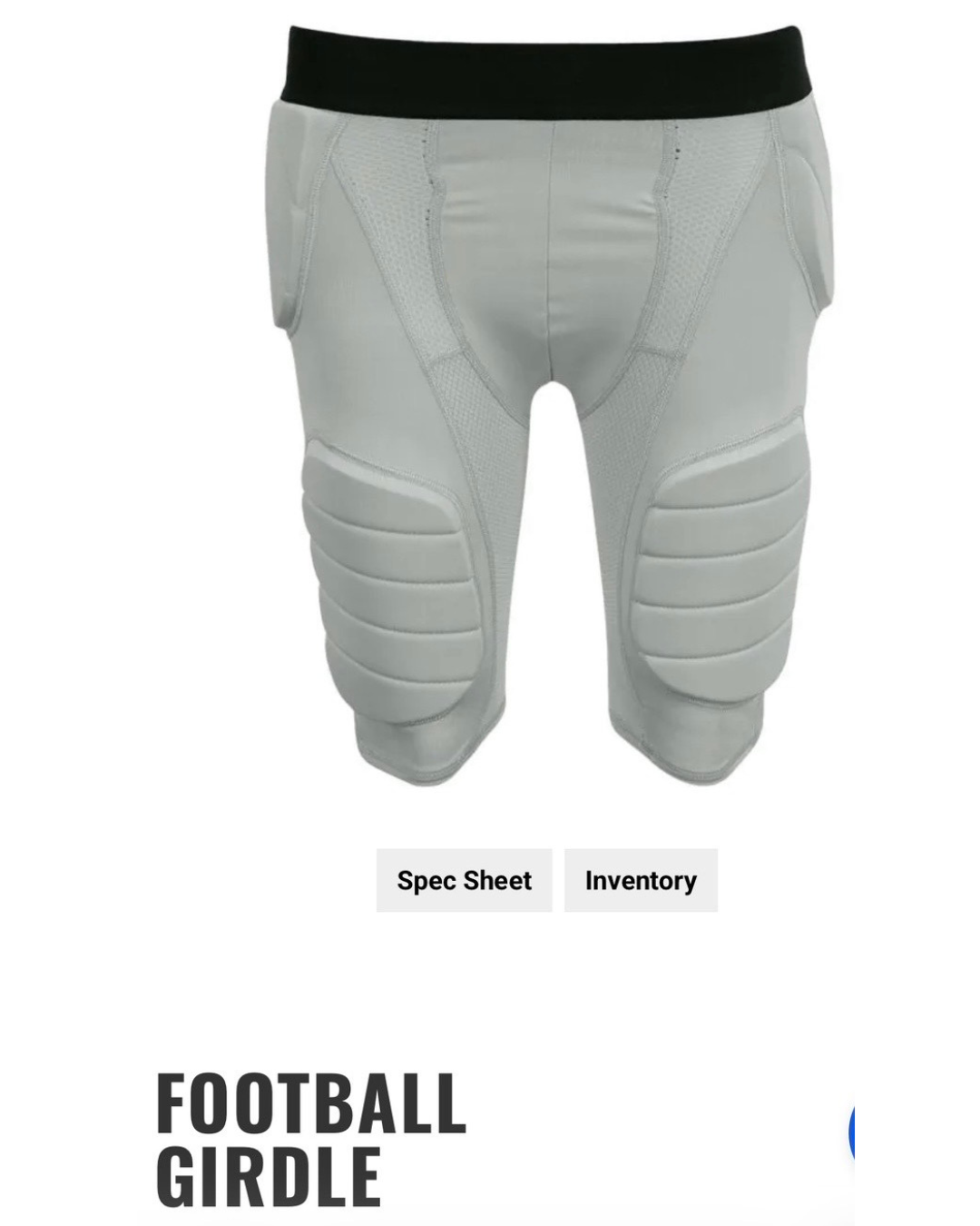 A4 5 PAD FOOTBALL GIRDLE YOUTH AND ADULT