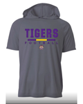 GRAPHITE SHORT SLEEVE DRI-FIT HOODIE T-SHIRT