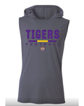 GRAPHITE SLEEVELESS DRI-FIT HOODIE T-SHIRT