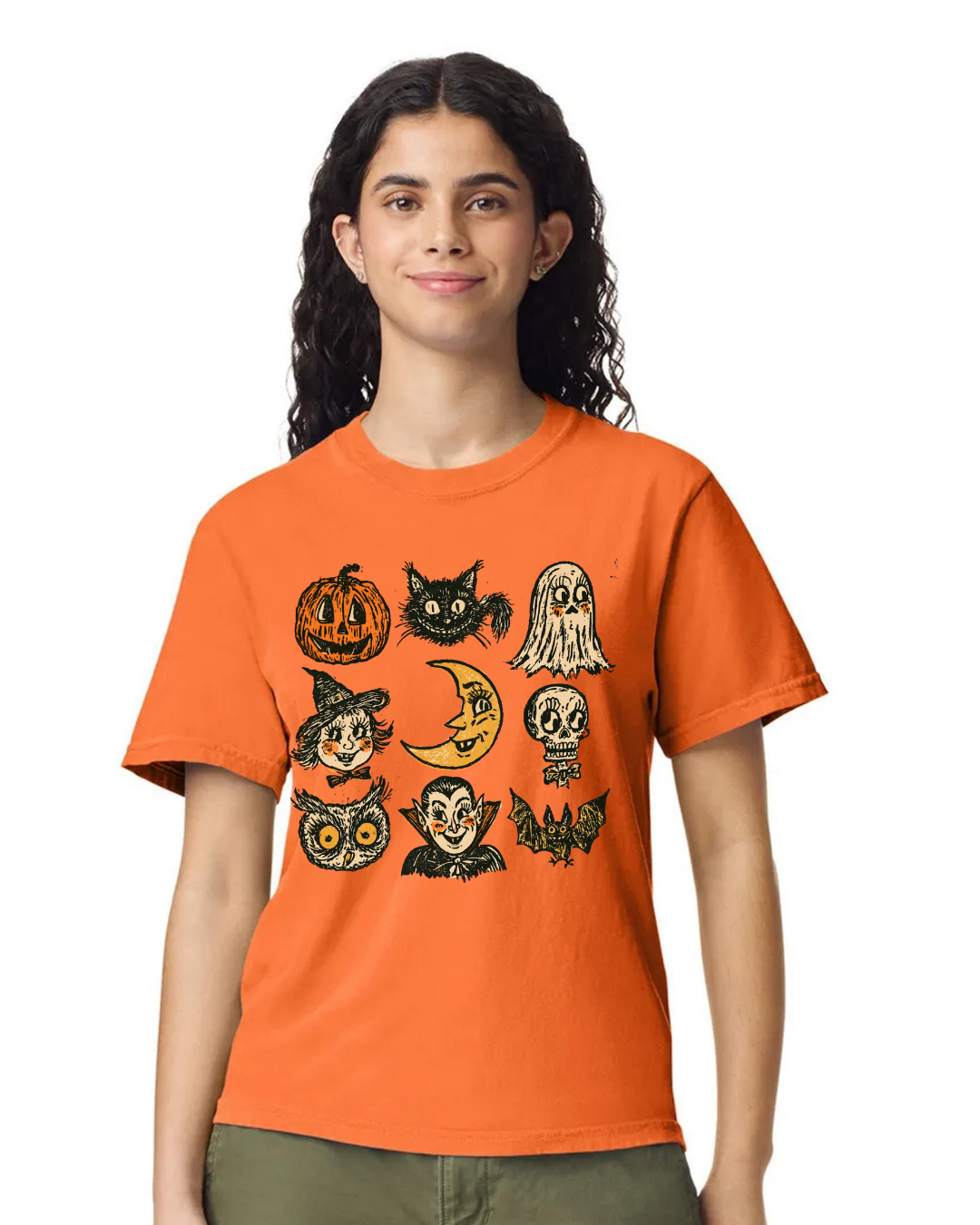 HALLOWEEN BURNT ORANGE COMFORT COLOR 9 FAVORITE SPOOKS