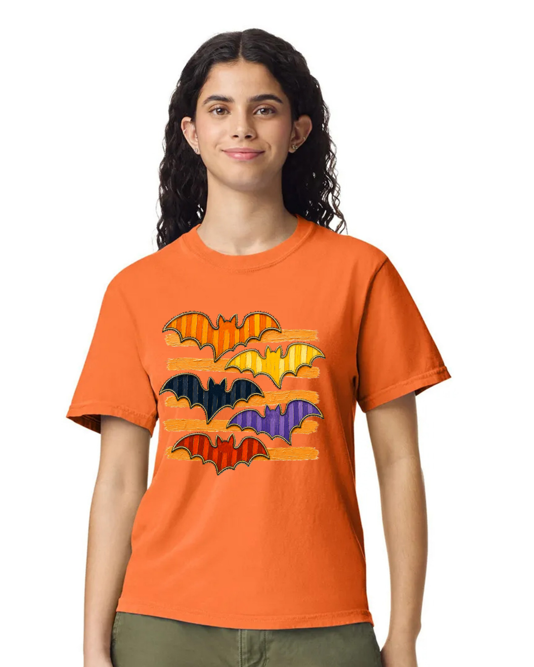 HALLOWEEN BURNT ORANGE COMFORT COLOR BATS