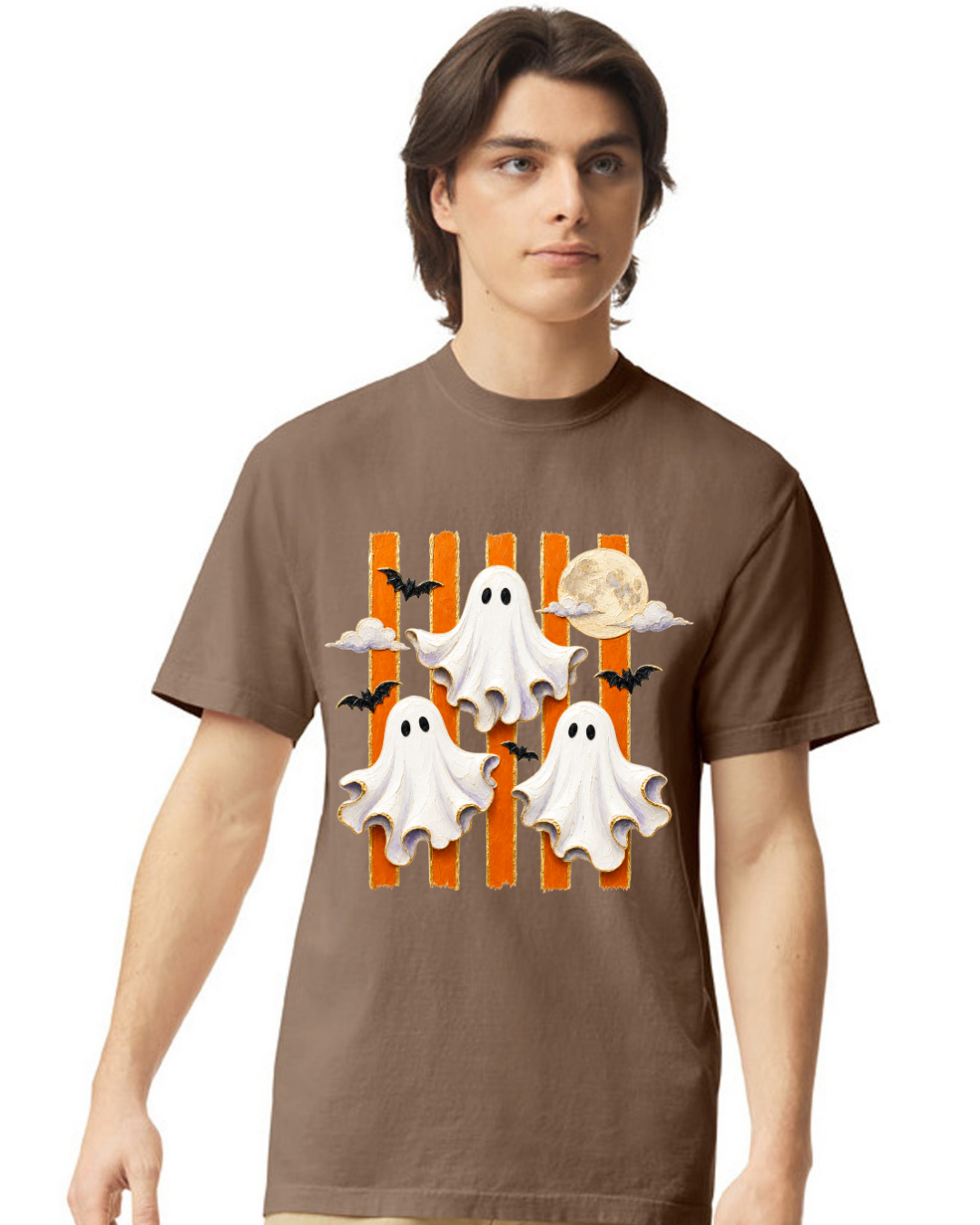 HALLOWEEN ESPRESSO COMFORT COLOR GHOSTS AND STRIPES