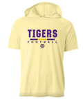 LIGHT YELLOW DRI-FIT SHORT SLEEVE HOODIE T-SHIRT