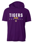 PURPLE SHORT SLEEVE DRI-FIT HOODIE T-SHIRT