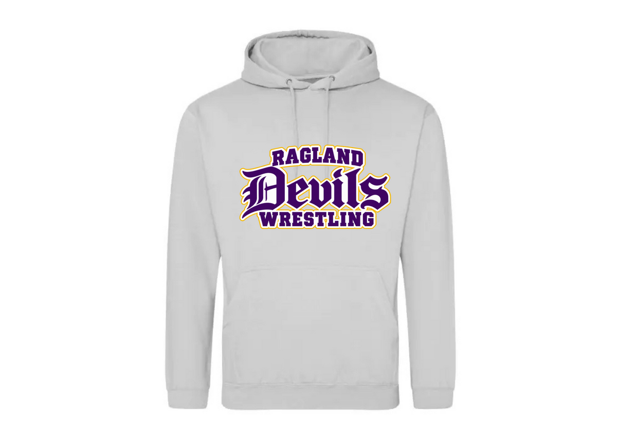 RAGLAND WRESTLING REQUIRED ITEM AWDis MOONDUST GRAY HOODIE