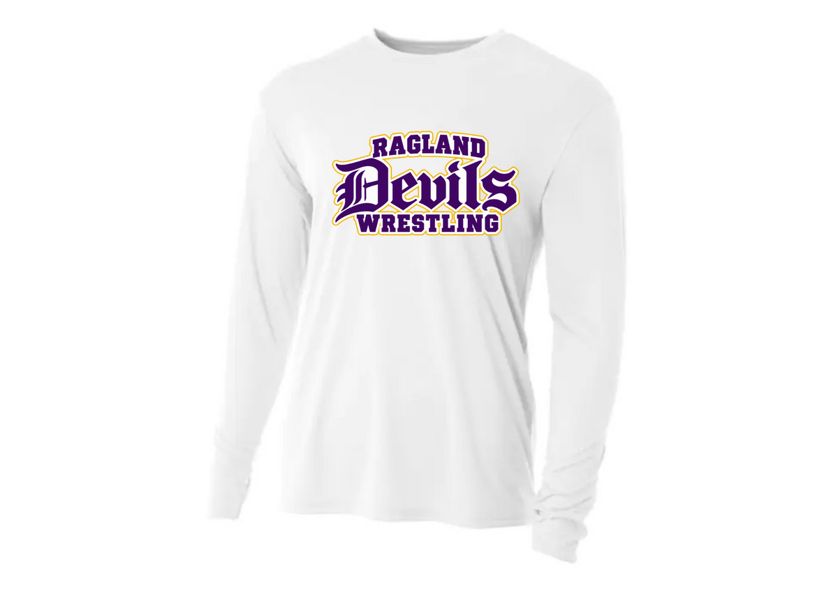RAGLAND WRESTLING REQUIRED ITEM LONG SLEEVE DRI FIT WHITE
