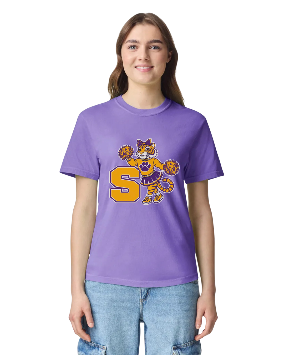 RETRO CHEER TIGER ON COMFORT COLOR