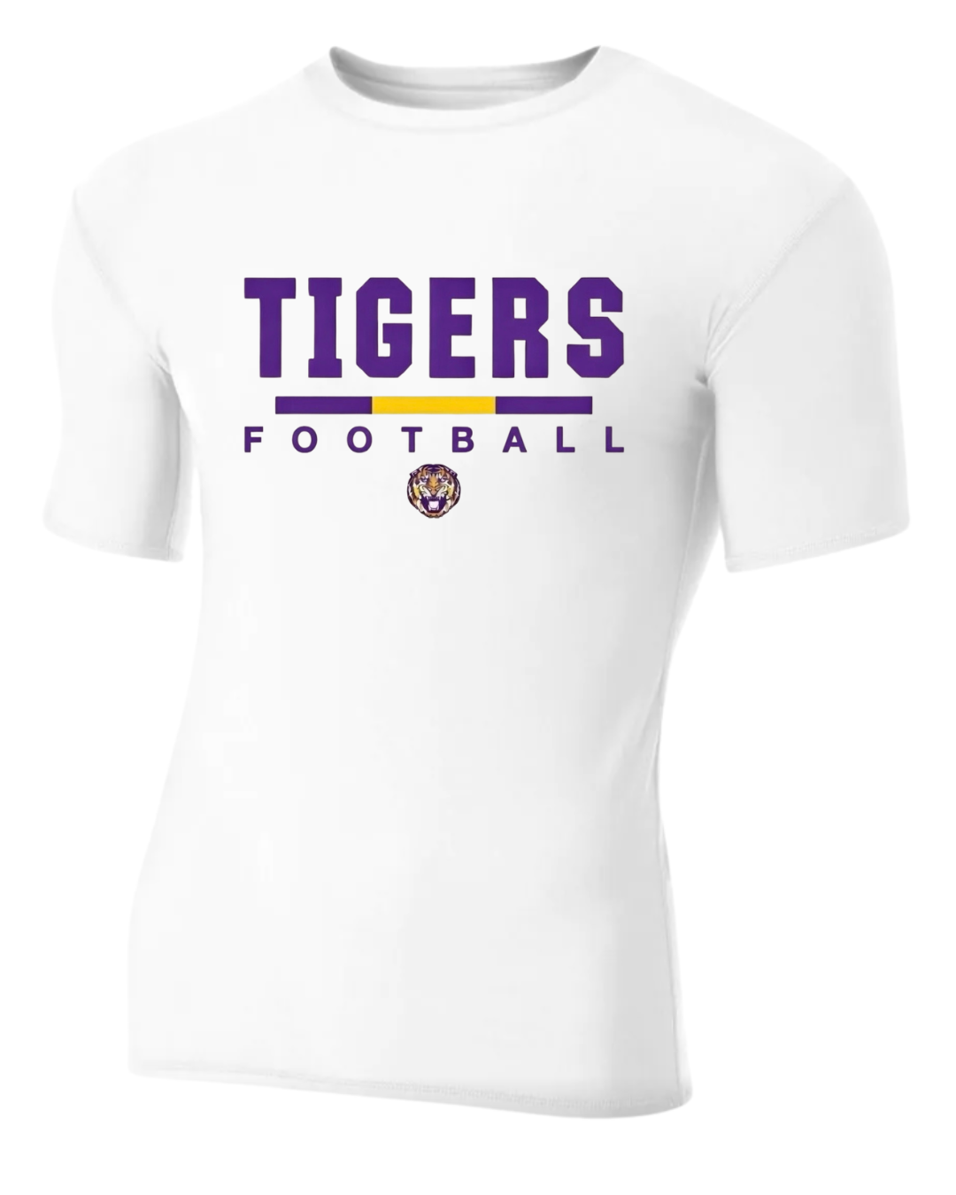 WHITE SHORT SLEEVE COMPRESSION T-SHIRT