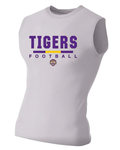 WHITE SLEEVELESS COMPRESSION SHIRT