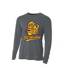 WRESTLING LONG SLEEVE GRAPHITE DRI FIT TEE SHIRT
