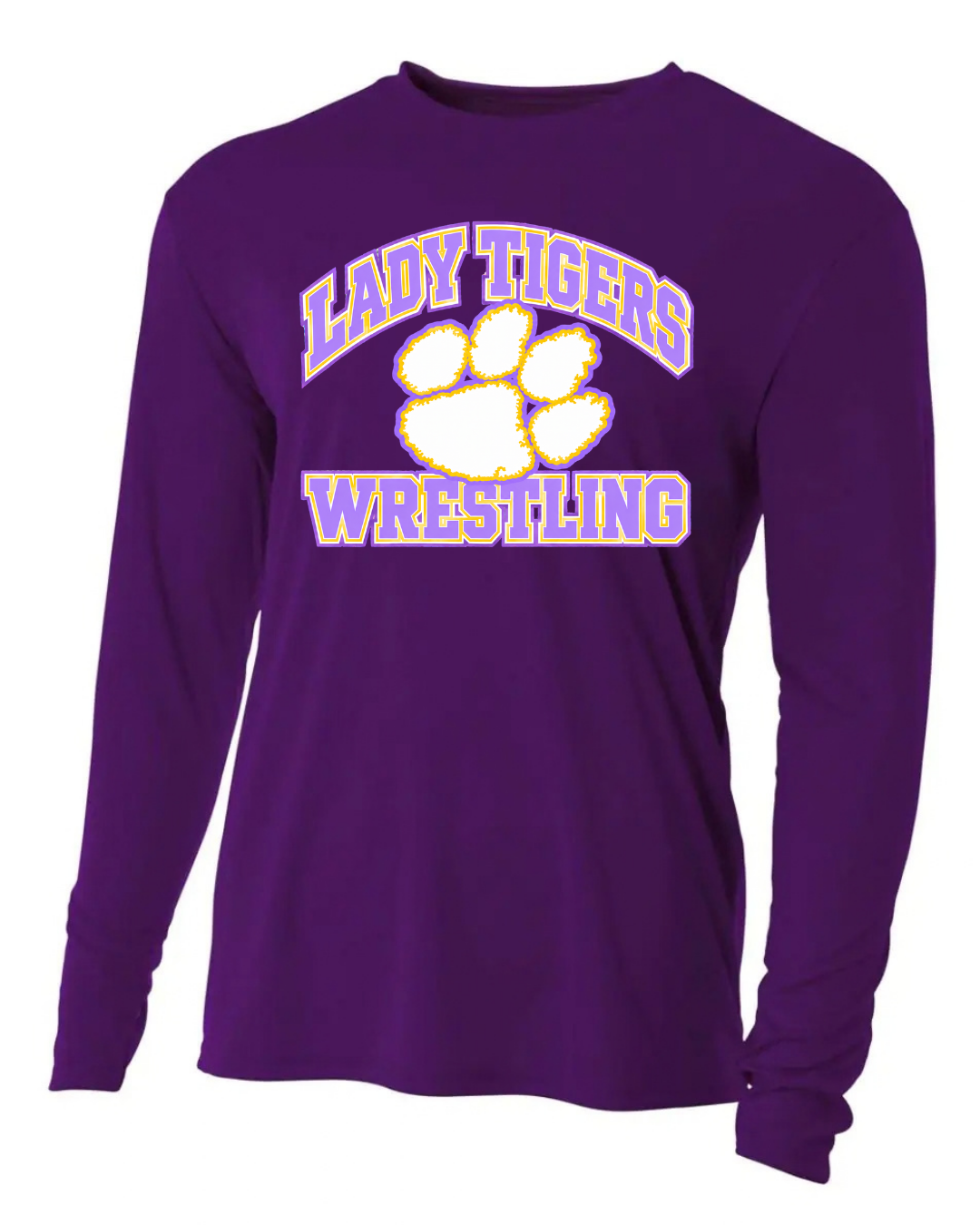 WRESTLING PURPLE LONG SLEEVE DRI FIT*REQUIRED ITEM LADIES
