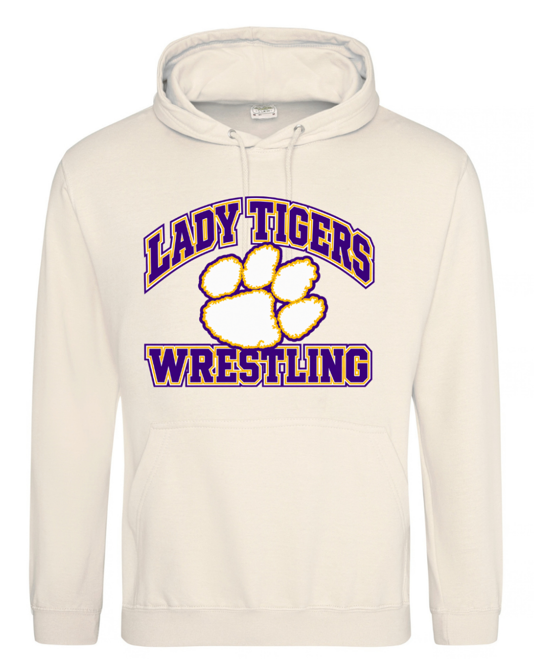 WRESTLING LADY TIGER VANILLA MILKSHAKE HOODIE