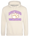 WRESTLING LADY TIGER VANILLA MILKSHAKE HOODIE PASTEL PRINT