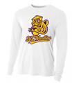 WRESTLING LONG SLEEVE WHITE DRI FIT TEE SHIRT